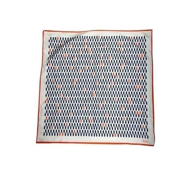 Vintage Vera Women's Retro 70s Multi-Colored Teardrop Acetate Scarf