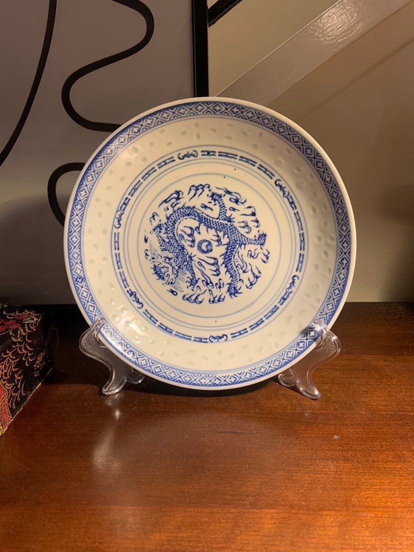 Lot of 2 Blue and White Porcelain Bowls
