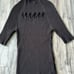 White House Black Market 3/4 Mock Neck Cut Out Ribbed Sweater Top Black Size L