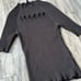 White House Black Market 3/4 Mock Neck Cut Out Ribbed Sweater Top Black Size L