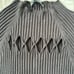 White House Black Market 3/4 Mock Neck Cut Out Ribbed Sweater Top Black Size L