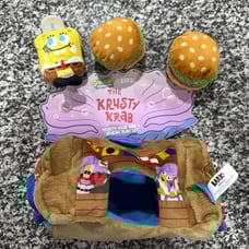 Bark Box Spongebob Squarepants Dog Toy M/L The Krusty Krab