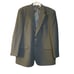 Brooks Brothers Mens Suit Jacket Black 44 Long Sleeve Single Breasted Collared