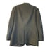 Brooks Brothers Mens Suit Jacket Black 44 Long Sleeve Single Breasted Collared
