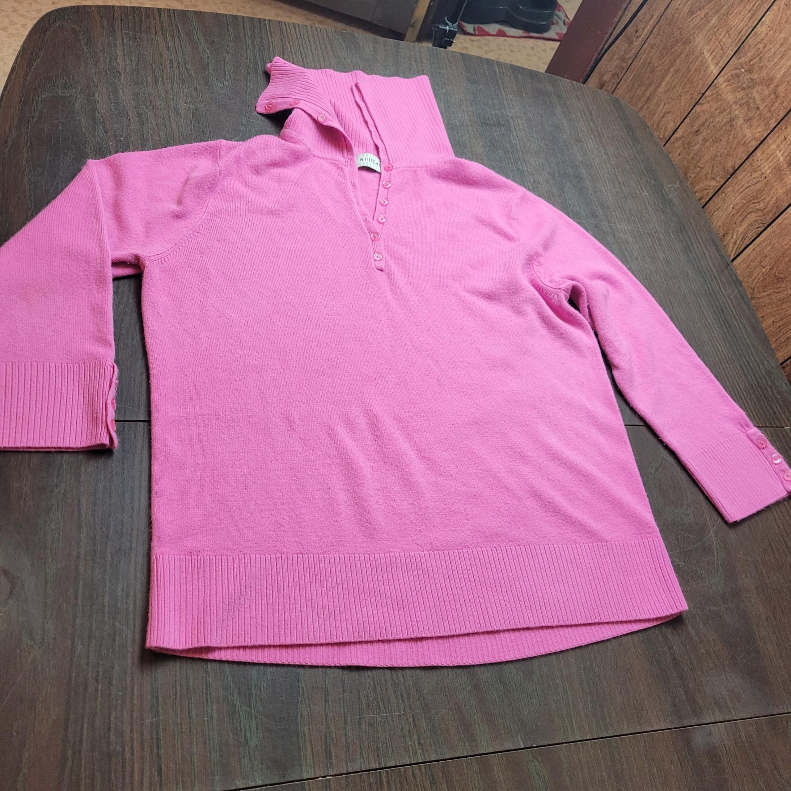 White Stag Pink Cowl Neck Sweater