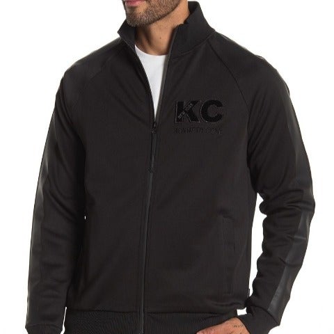 KENNETH COLE Mock Neck Full Zip Jacket L