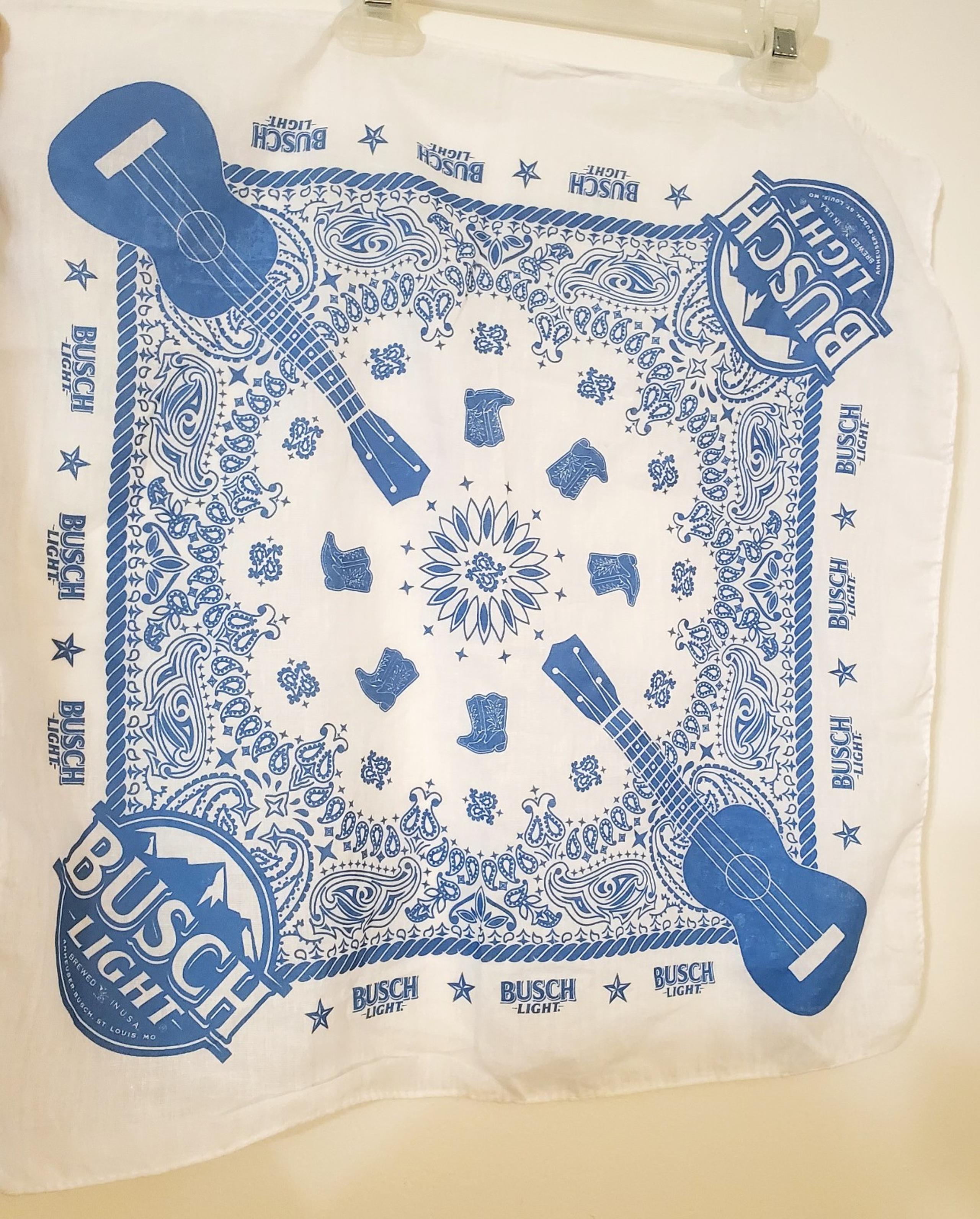 Busch Light Guitar & Cowboy Boots Bandana