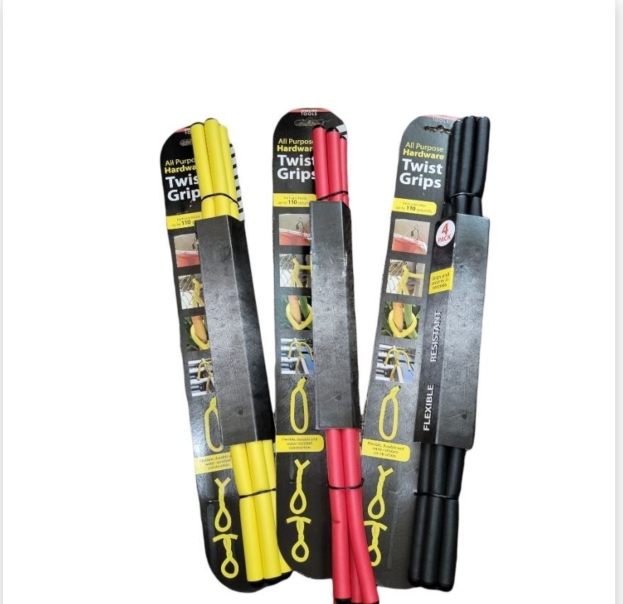 All Purpose Hardware Twist Grips Pack of 4 multicolored packs- 10 packs for 79.