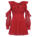French Connection Massey Red Lace V-Neck Cold Shoulder Mini Dress Size 4
