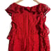 French Connection Massey Red Lace V-Neck Cold Shoulder Mini Dress Size 4