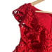 French Connection Massey Red Lace V-Neck Cold Shoulder Mini Dress Size 4