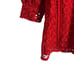 French Connection Massey Red Lace V-Neck Cold Shoulder Mini Dress Size 4