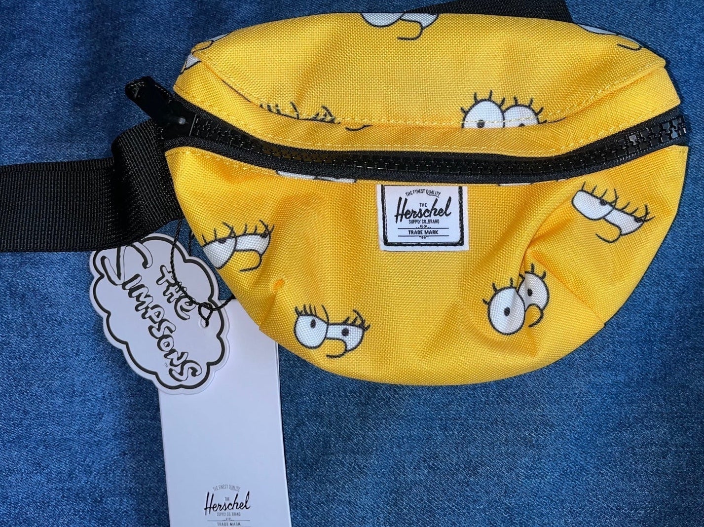 Herschel x The Simpsons Lisa Yellow Fanny Pack Crossbody Bag BNWT NWT