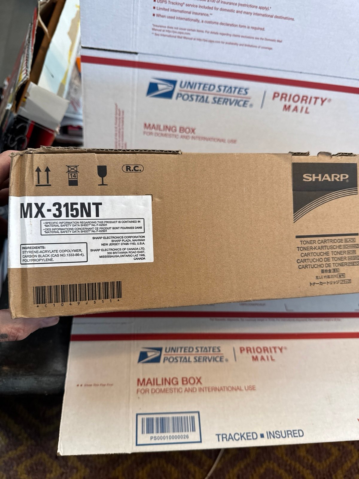 New in box OEM SHARP MX-315NT (MX315NT) Toner CTG, Black, 27.5K Yield