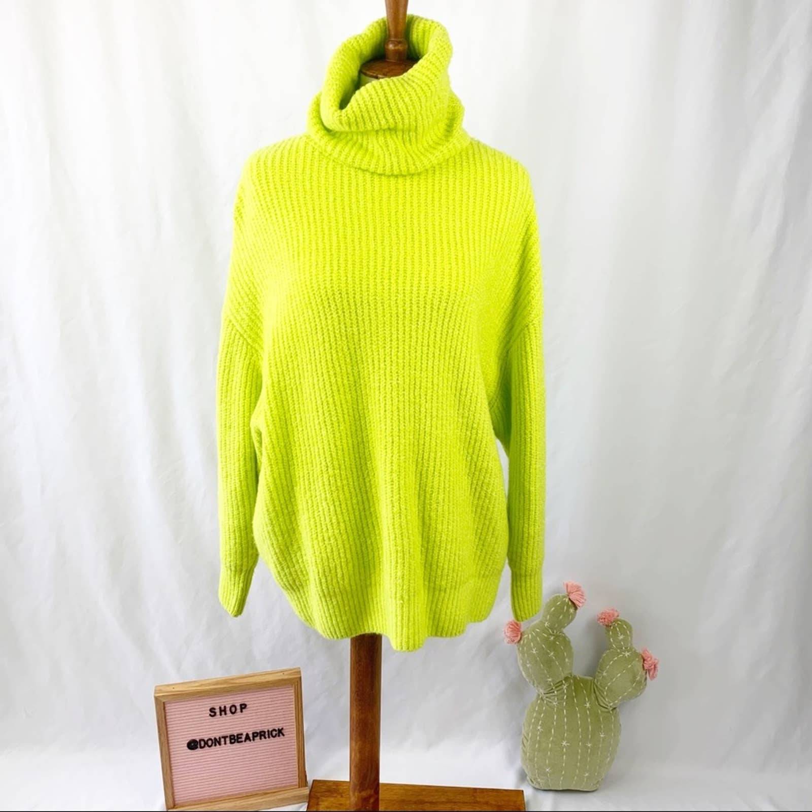 New Zara Neon Green Lime Sweater (Sz: S)