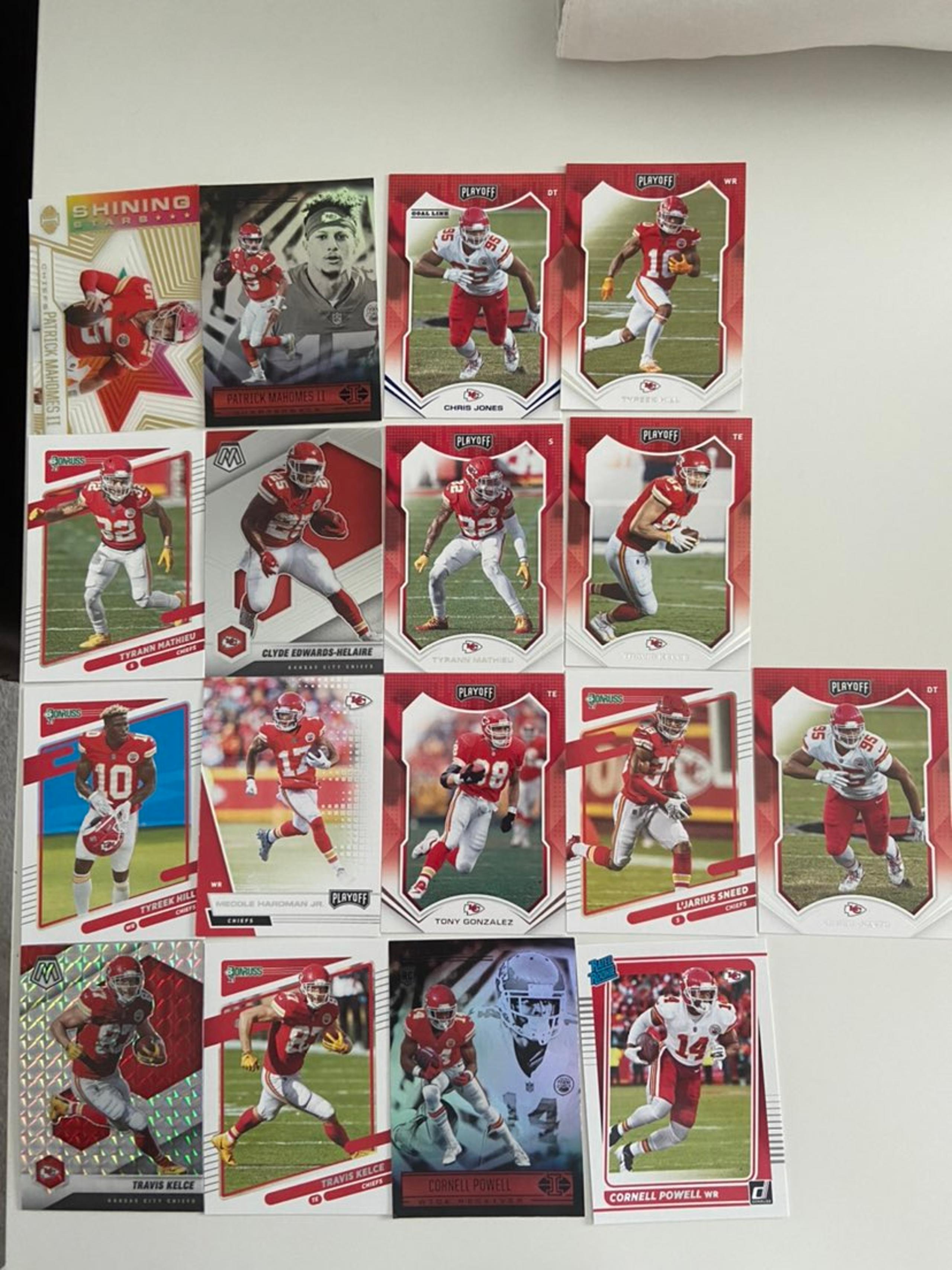 Kansas City Chiefs NFL Card Lot