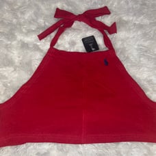 UO Urban Renewal Remade Polo Halter Tank Top