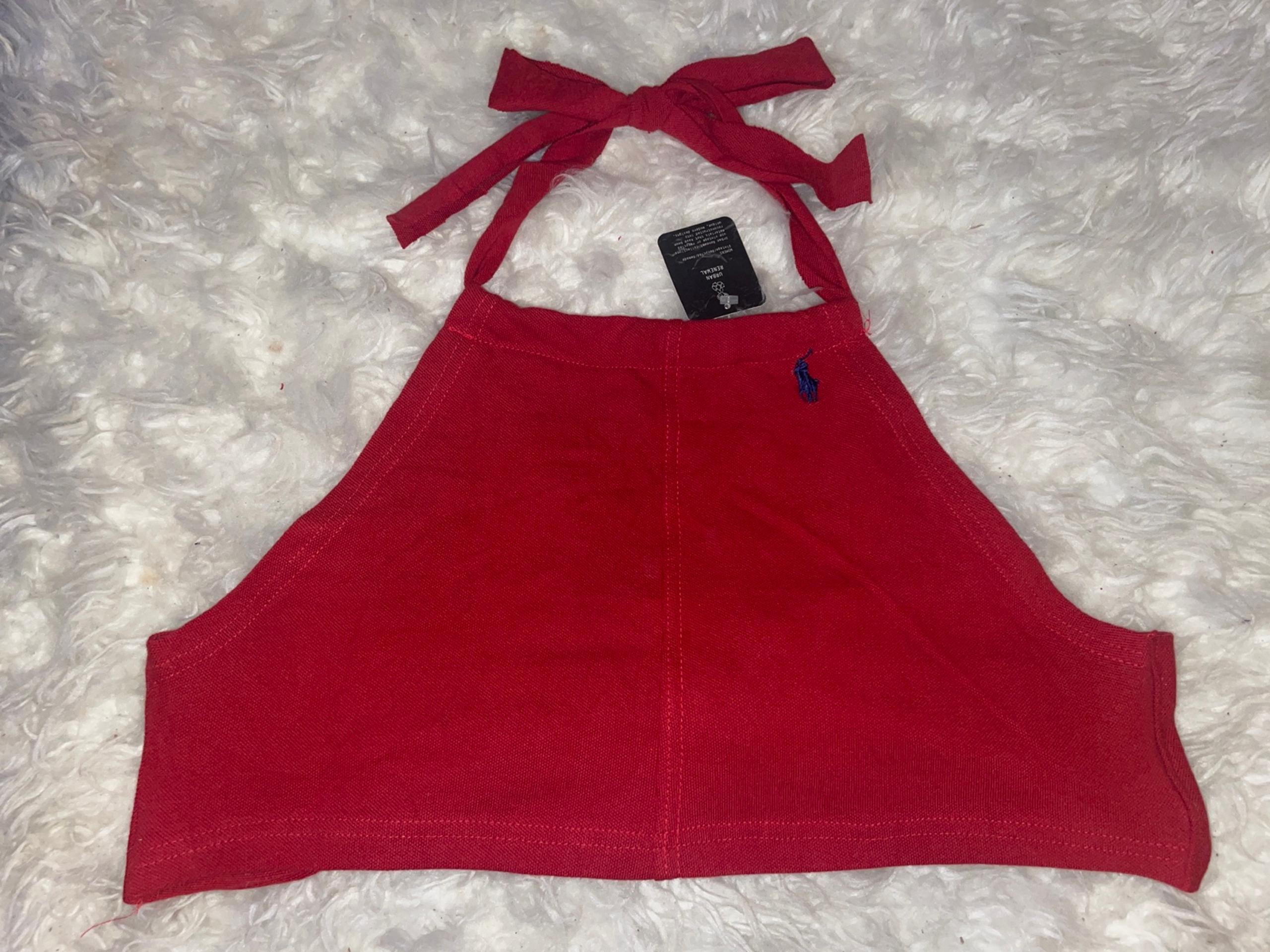 UO Urban Renewal Remade Polo Halter Tank Top