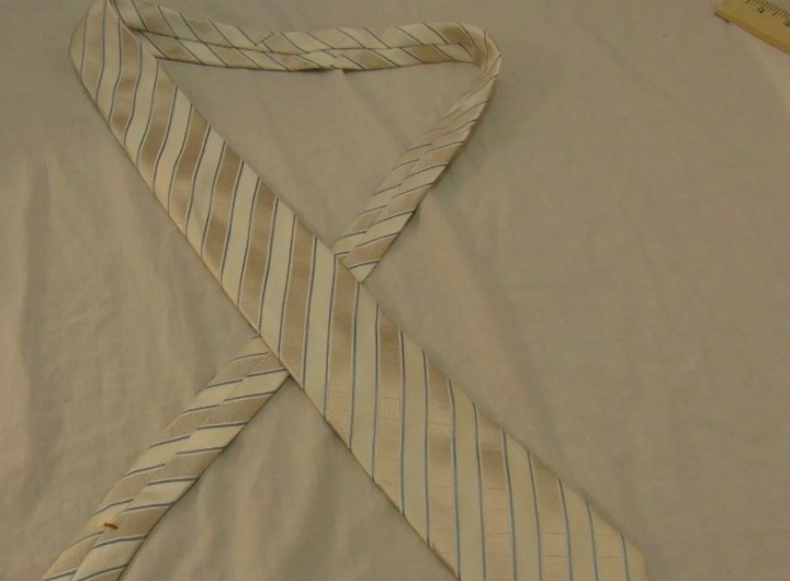 DONALD J. TRUMP SIGNATURE COLLECTION 100% SILK BEIGE BLUE TIE & PROTECTOR CASE