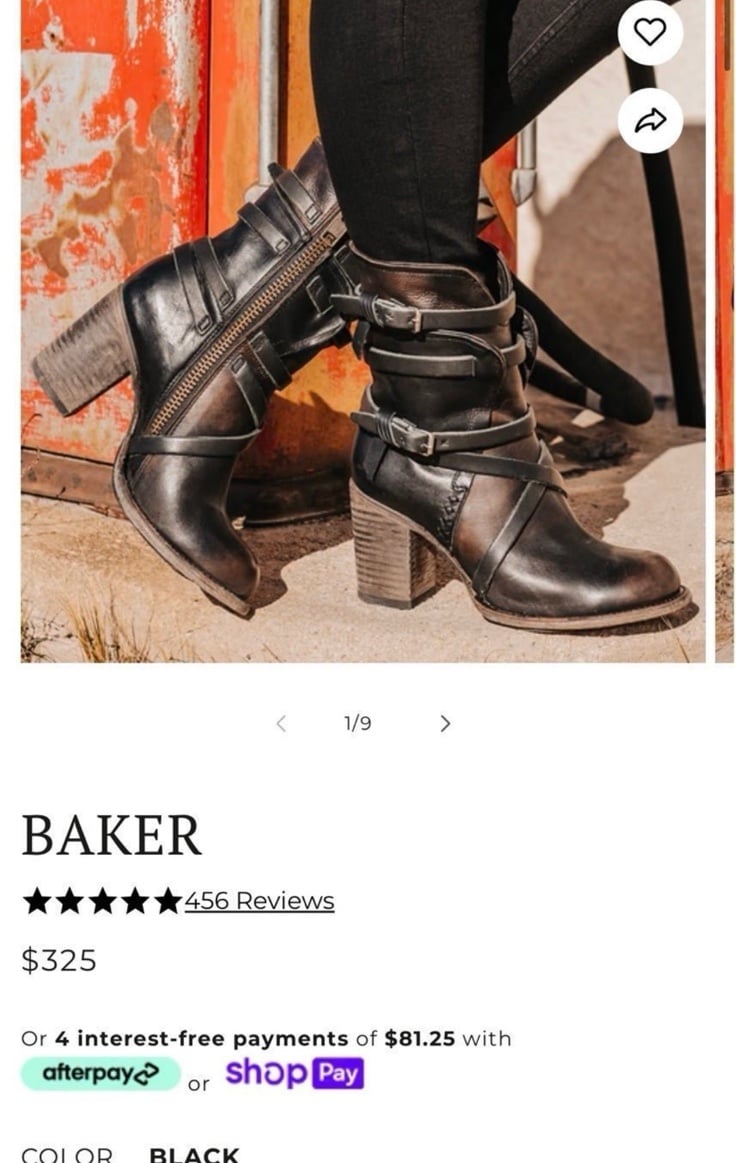 Freebird Baker leather boots size 10 brand new