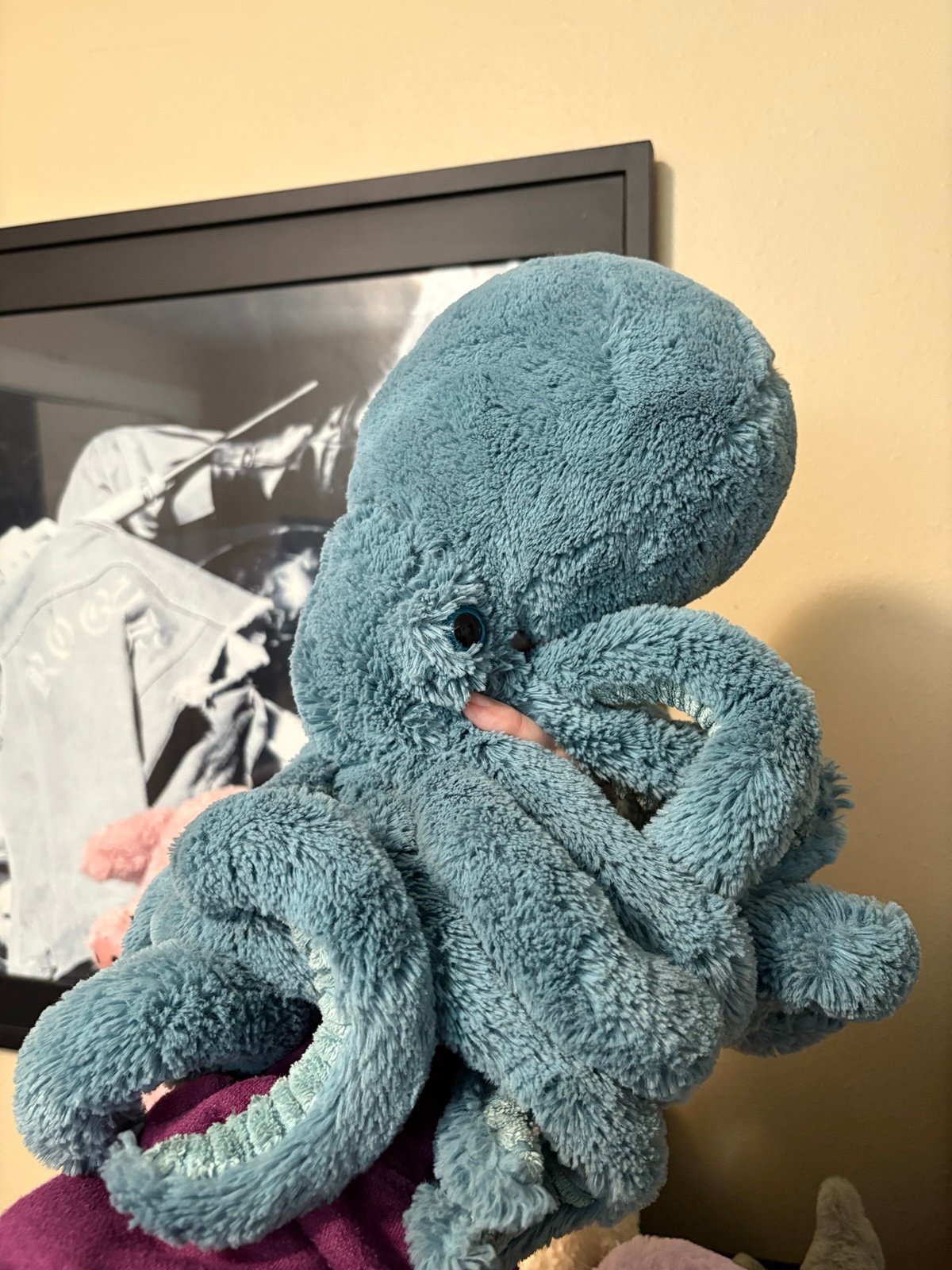 Jellycat LARGE Sol Squid GUC Blue Teal Octopus Plush Rare Retired FAST SHIPPING!