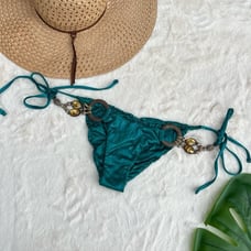 Embellished beach bunny bikini bottom