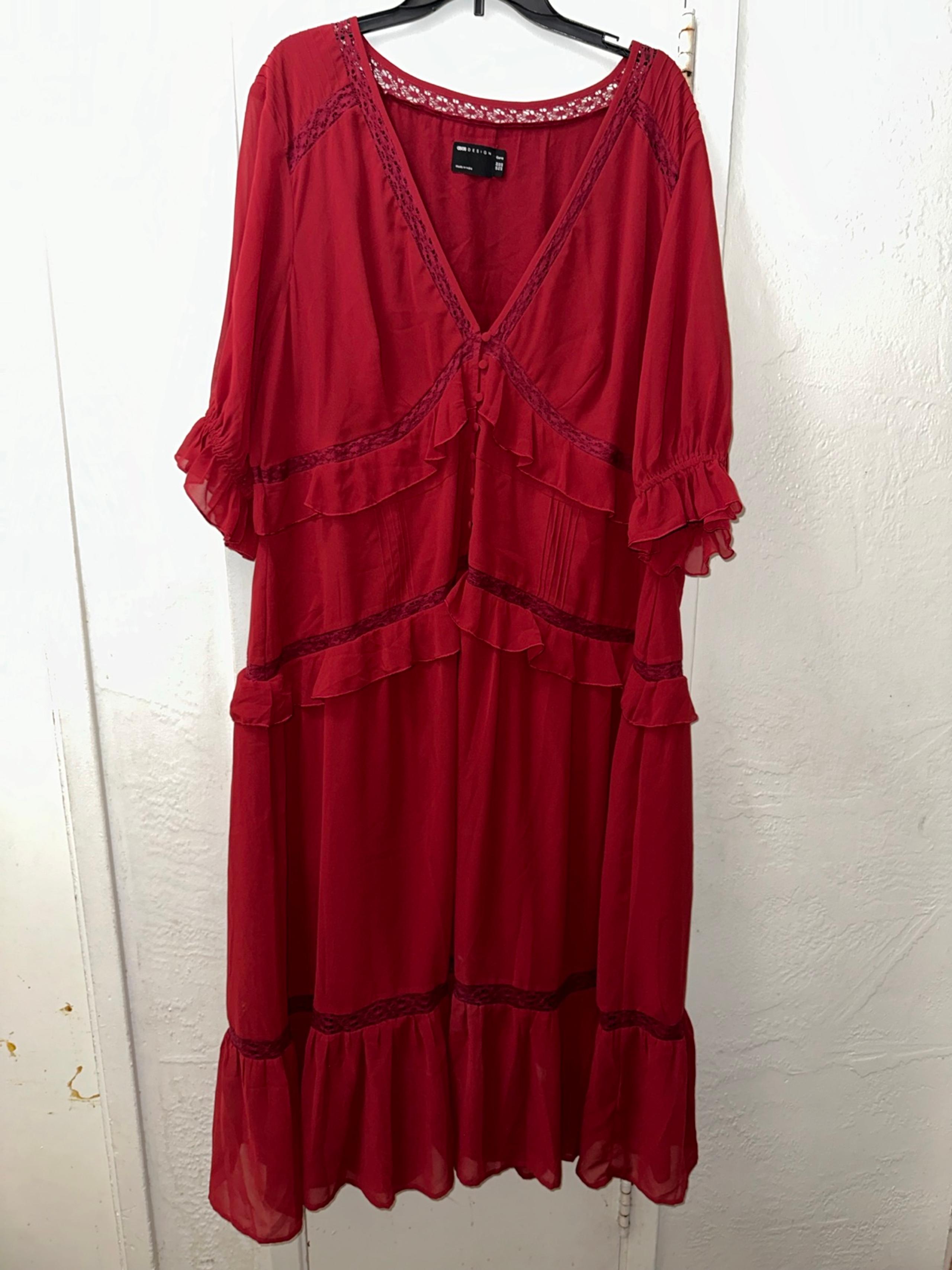 Maroon Dress size 20 - ASOS Curve