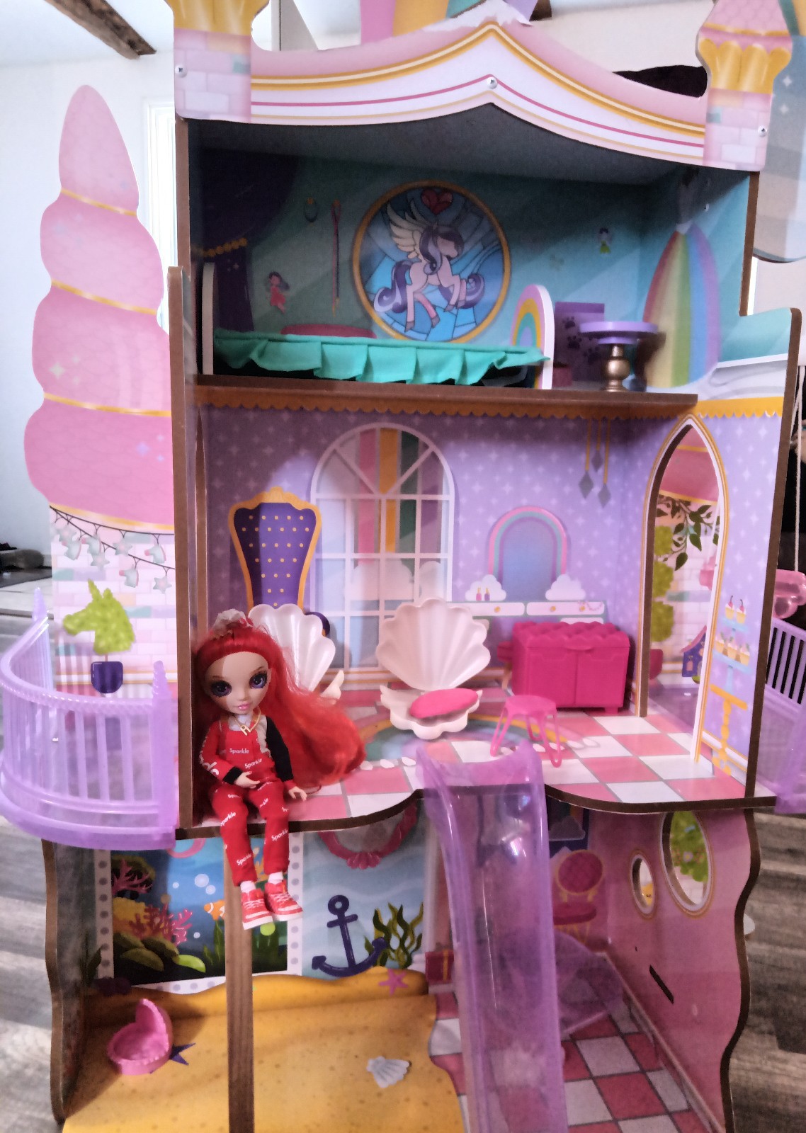 kidkraft wood doll house