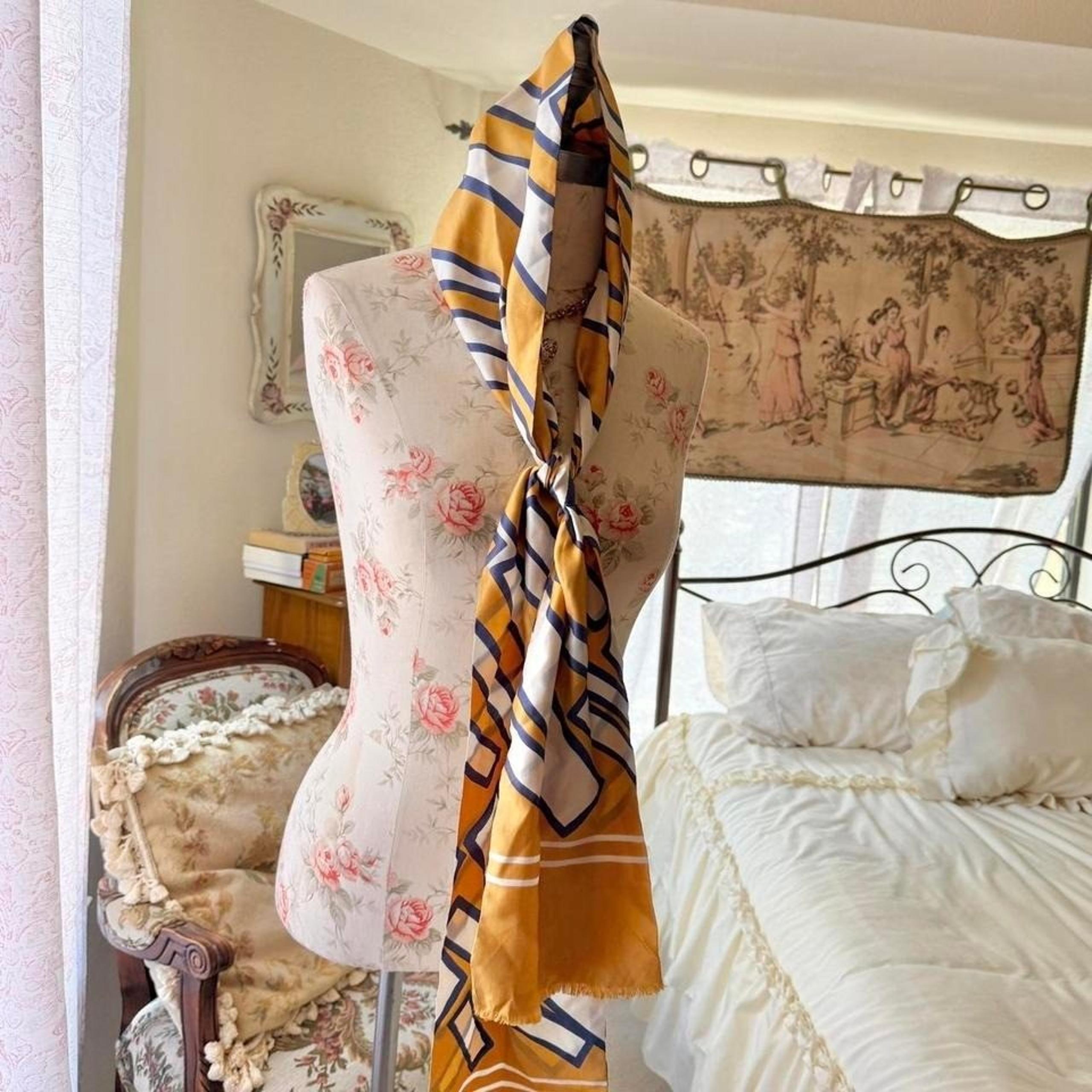 vintage yellow scarf