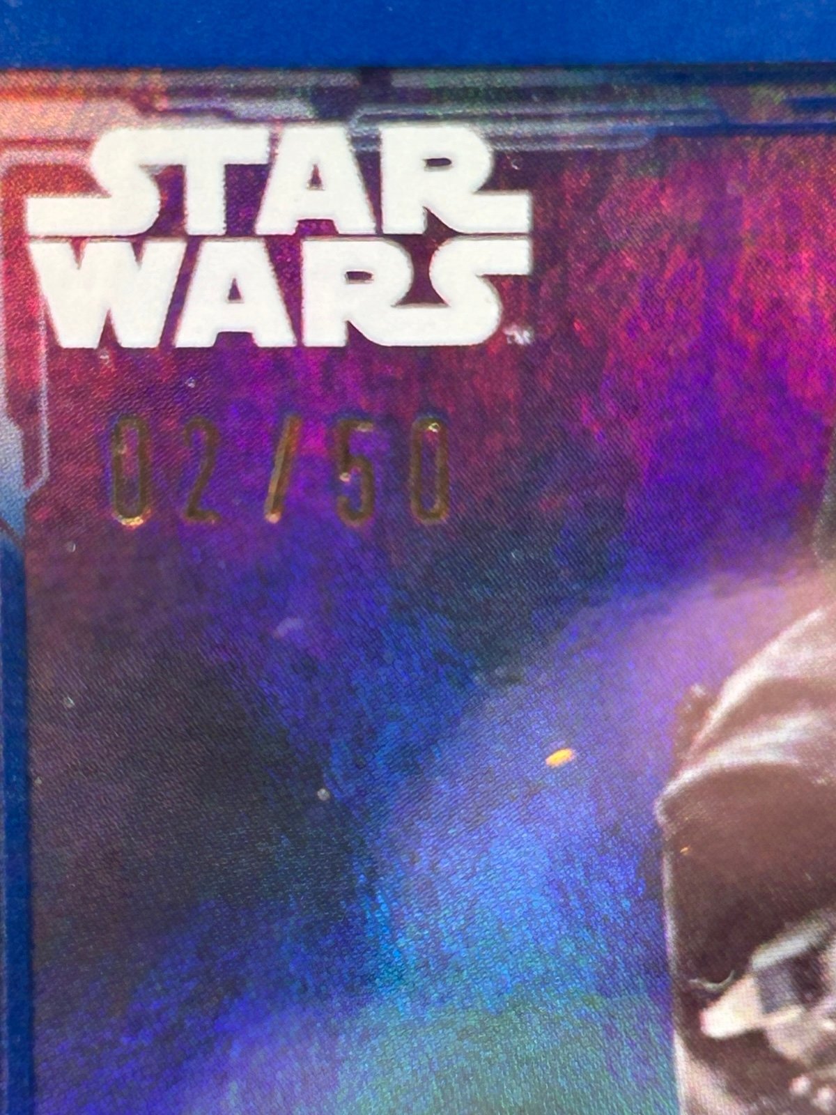 2021 Star Wars Temuera Morrison Signature Series Blue Auto /50 9 SWDI Autograph - detail