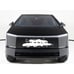 Tesla Cybertruck 2023-2025 Front Mud Grill Tesla Font Decal Graphic