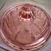Vtg. JEANNETTE GLASS CO Pink Depression Glass Sugar Bowl with Lid Adam Design