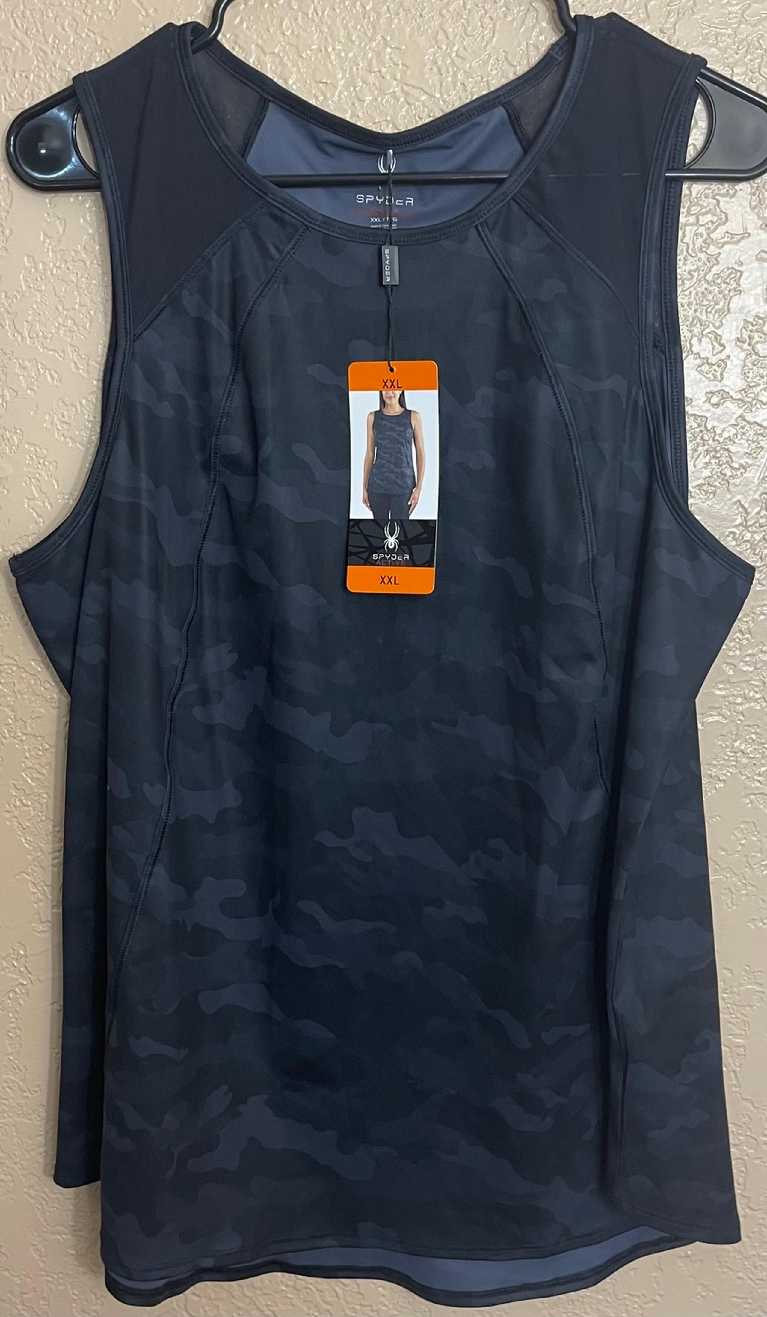 Spyder Active XXL Black Women’s Tank Top New