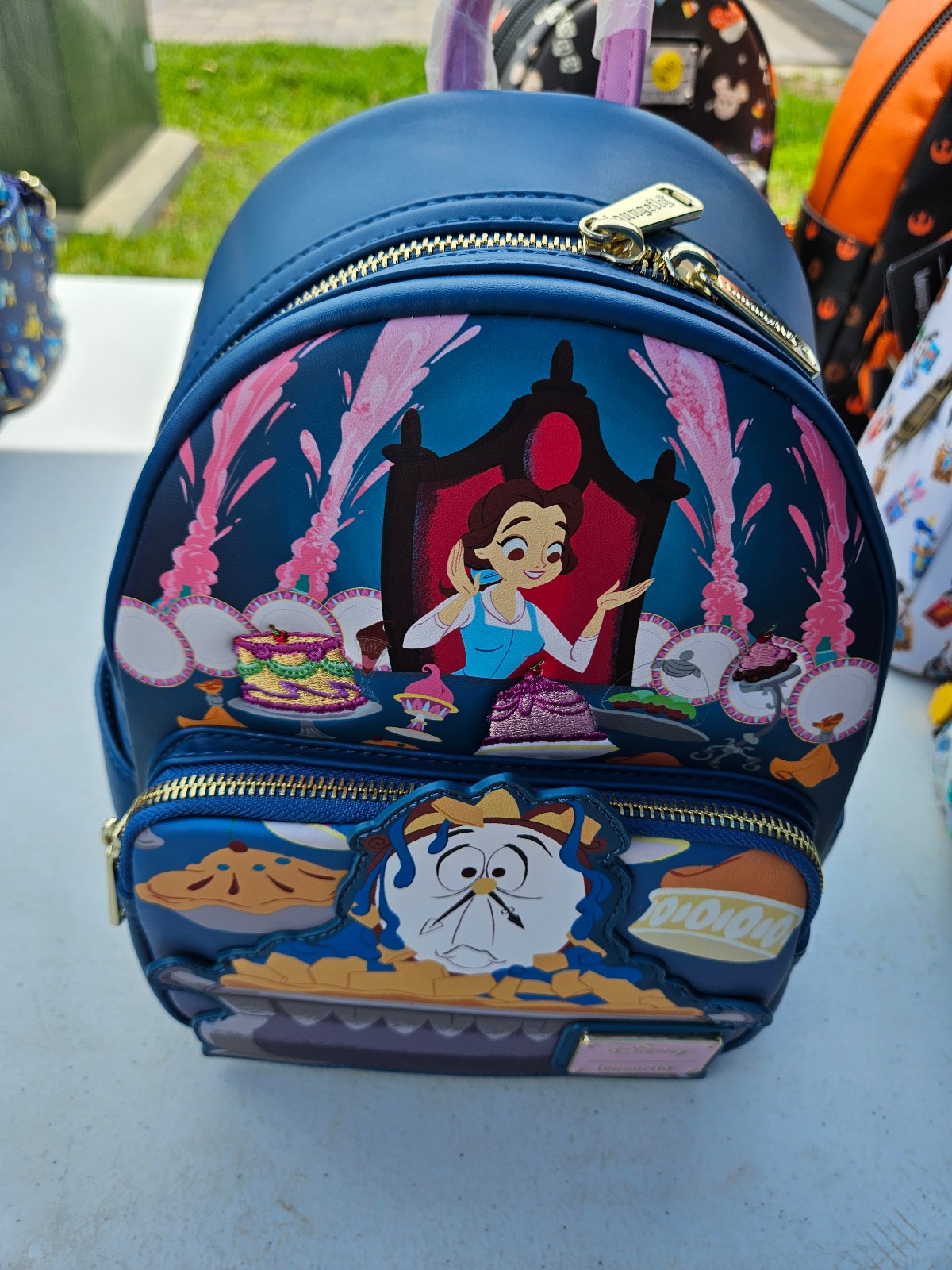 Beauty and the Beast Be Our Guest loungefly backpack