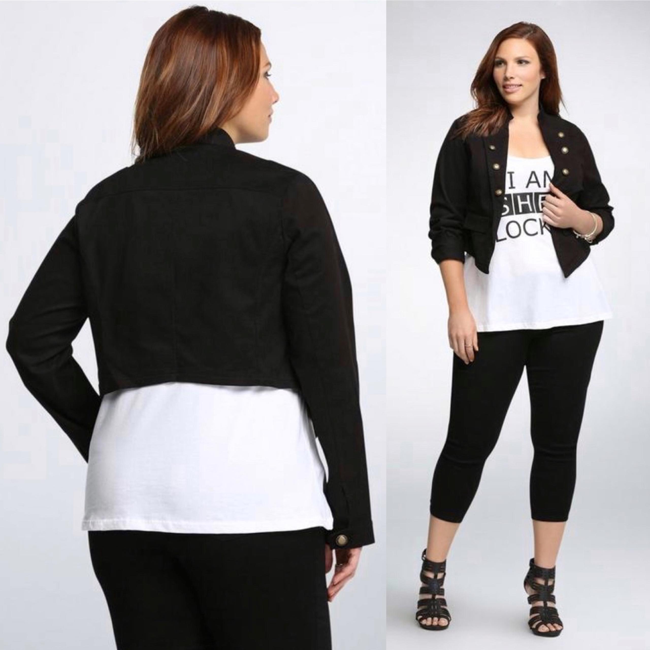 Torrid Women’s Military Jacket In Black