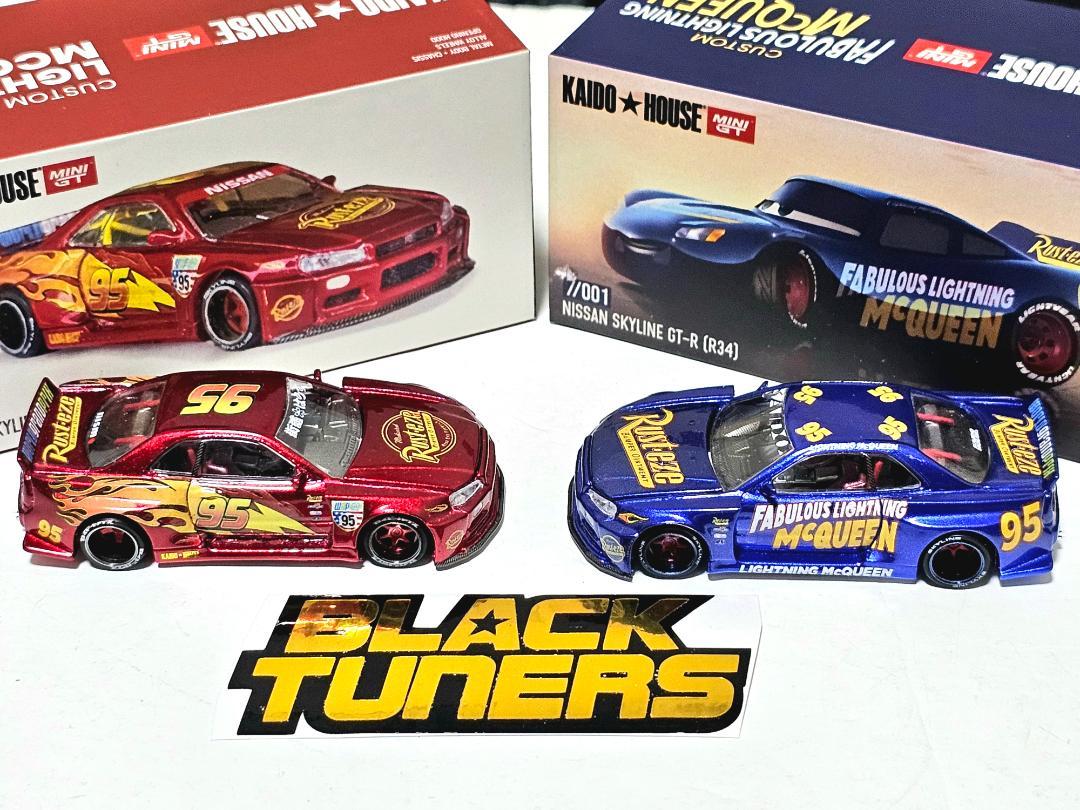 MINIGT KAIDO★HOUSE GT-R MCQUEENカスタム 2 MINIGT KAIDO☆HOUSE GT-R MCQUEEN Custom 2 Set