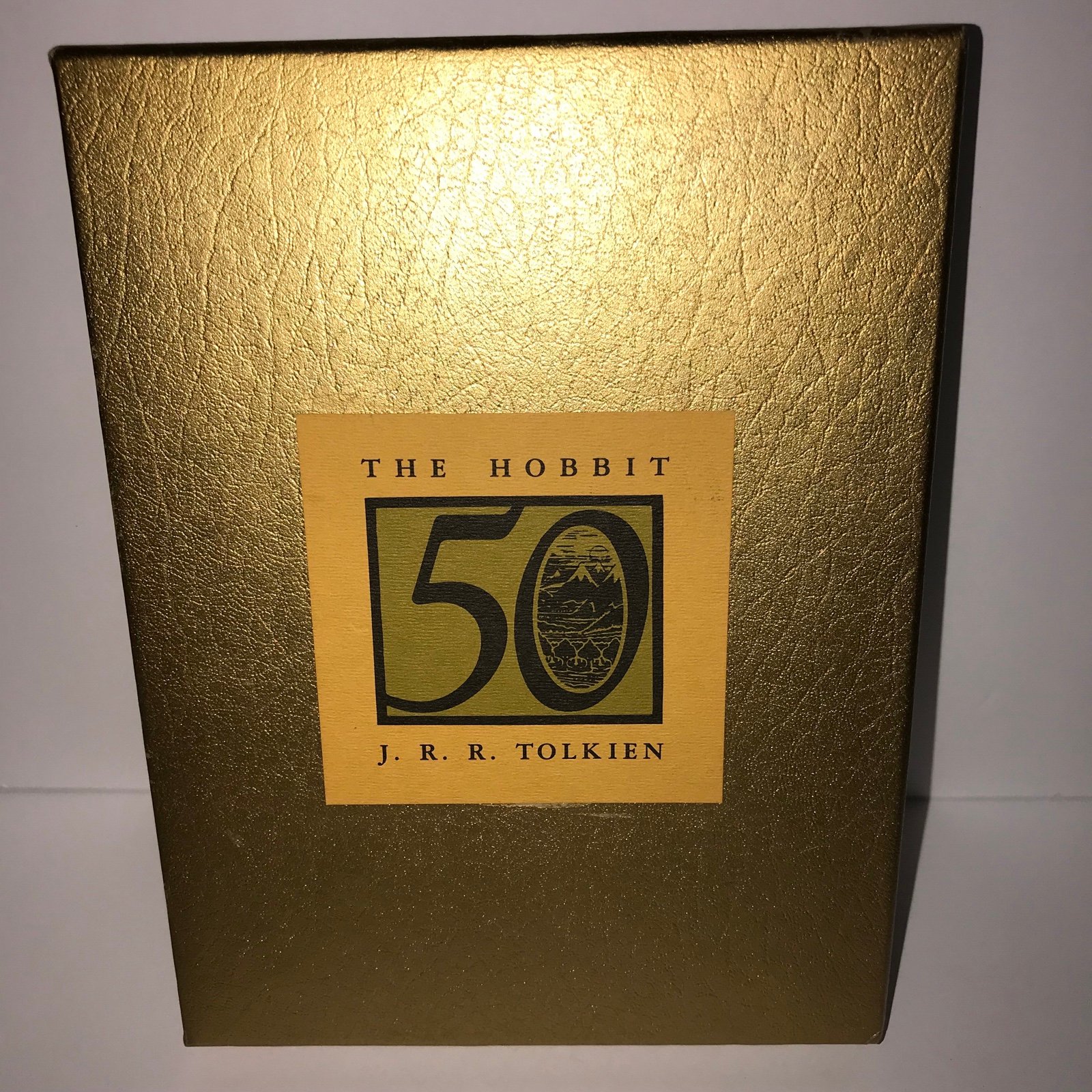 The Hobbit J R R Tolkien 50th Anniversary Edition Gold Slipcase Hardcover Book