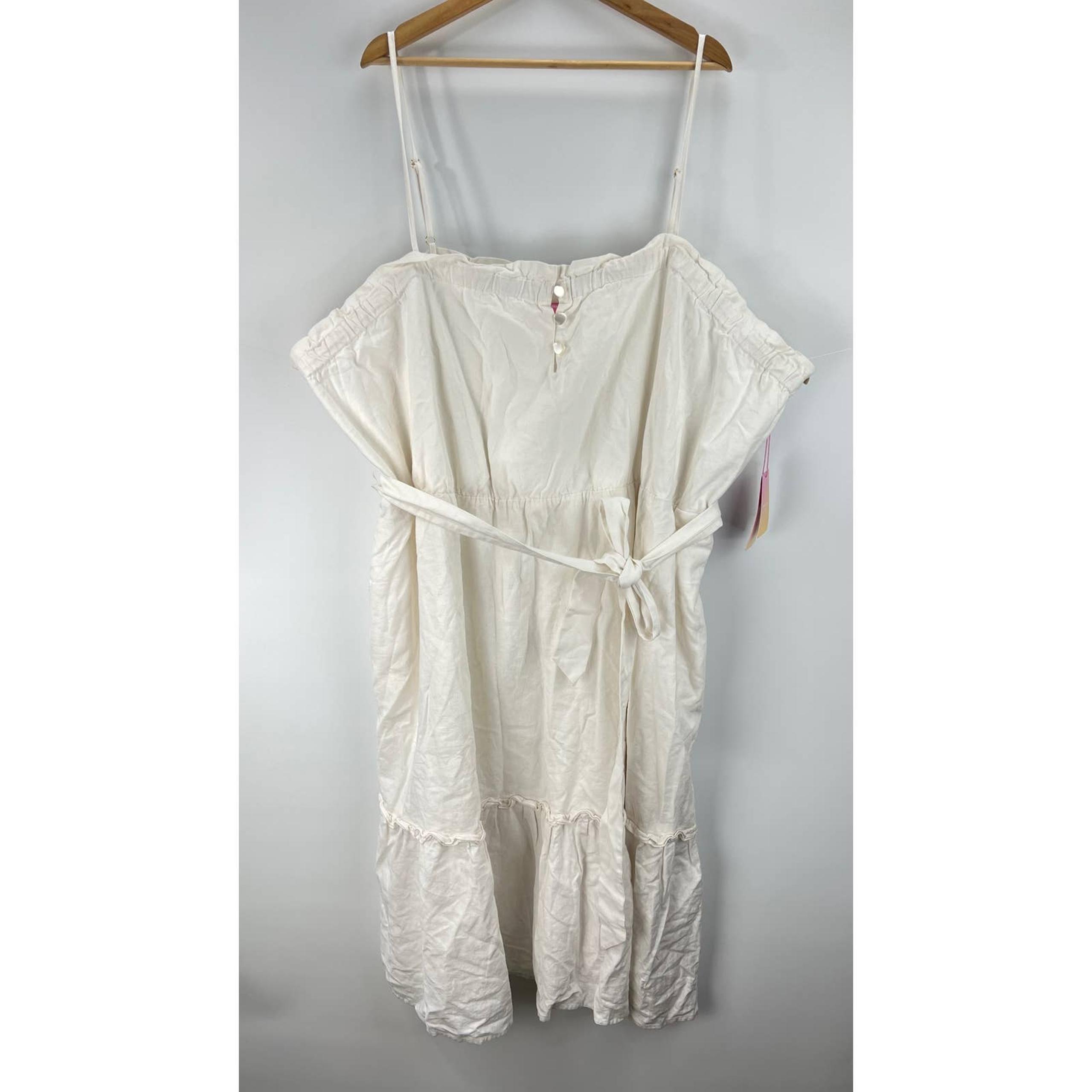 Size 4X Women's Linen Tiered Dress - Stoney Clover Lane #2372