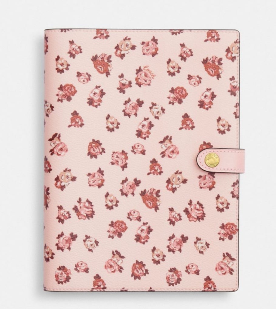 Coach Notebook With Rosette Print NWT CY996