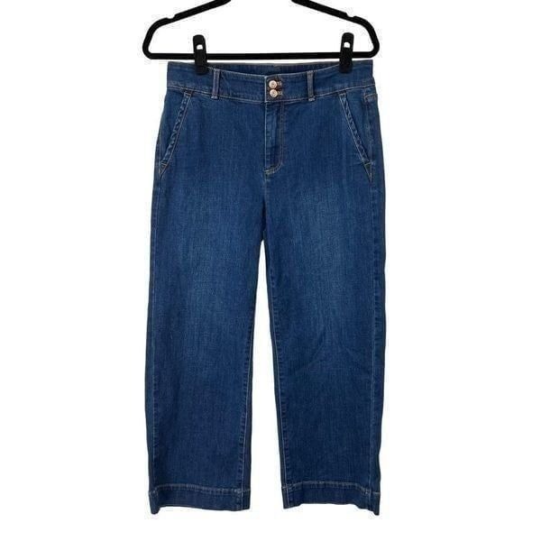 Talbots Flawless High Waist Wide Crop Jeans