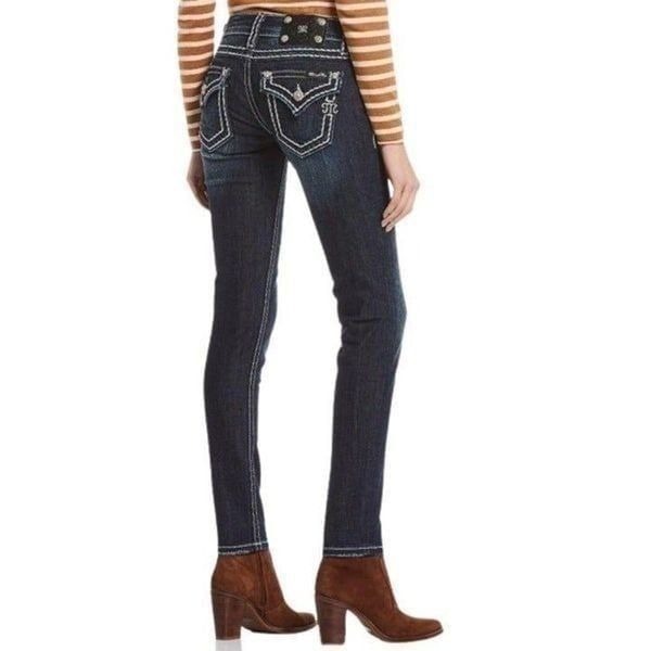 MISS ME Dark Wash Skinny Jeans Size 27