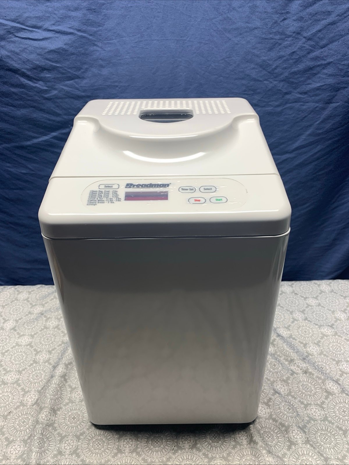 Breadman Bread Machine Automatic Bread Maker TR442 W/Recipes Menu Planner NoBox