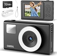 Digital Camera for Kids, 16X Zoom Anti-Shake, 48MP & 4K Video Kids Camera, Aut