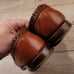 ALLEN EDMONDS Maxfield Tan Brown Leather Sz 9 C Mens Tassel Weave Loafers Shoes