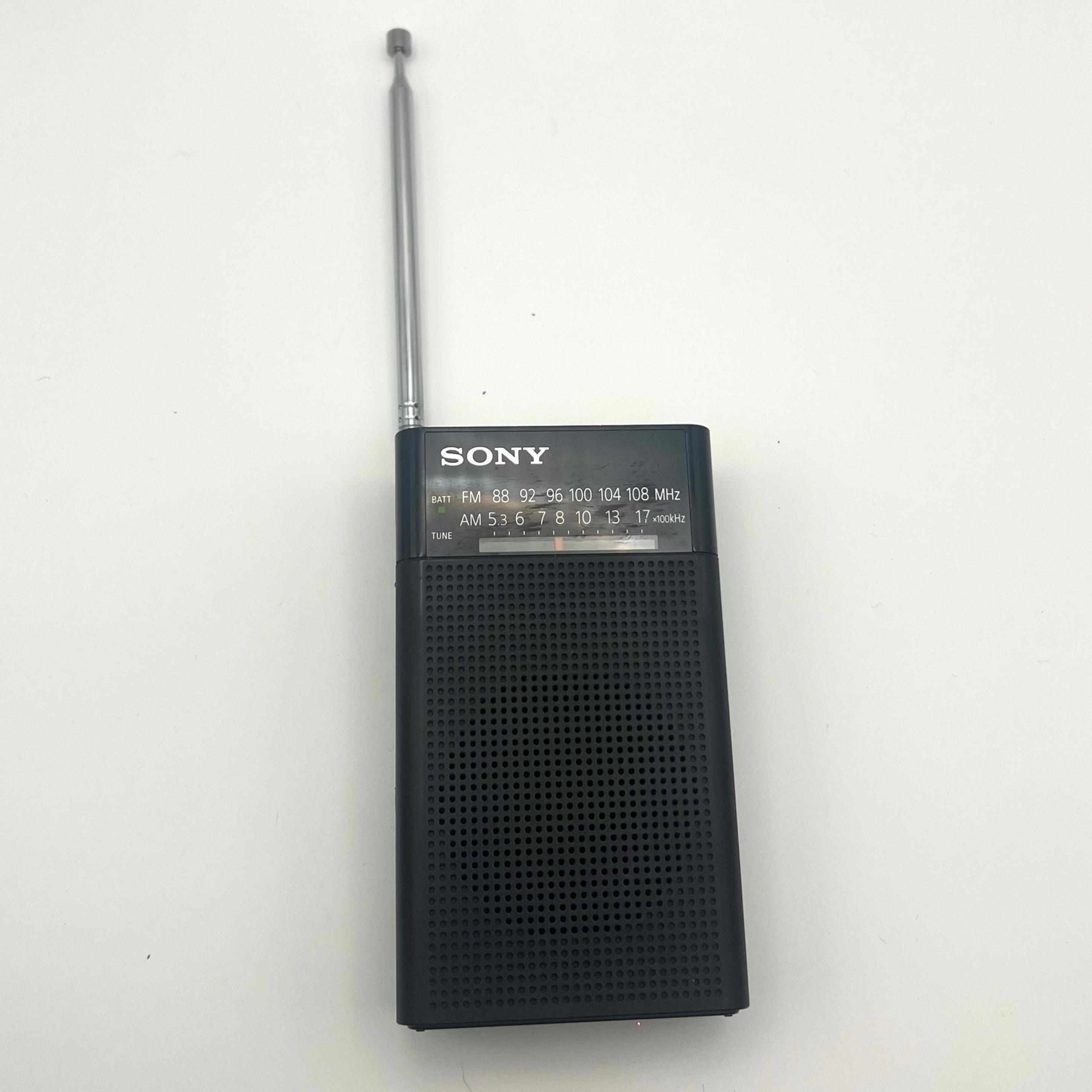 Sony ICF-P26 AM/FM Pocket Radio Built-In Speaker & Antenna – Works – Portable