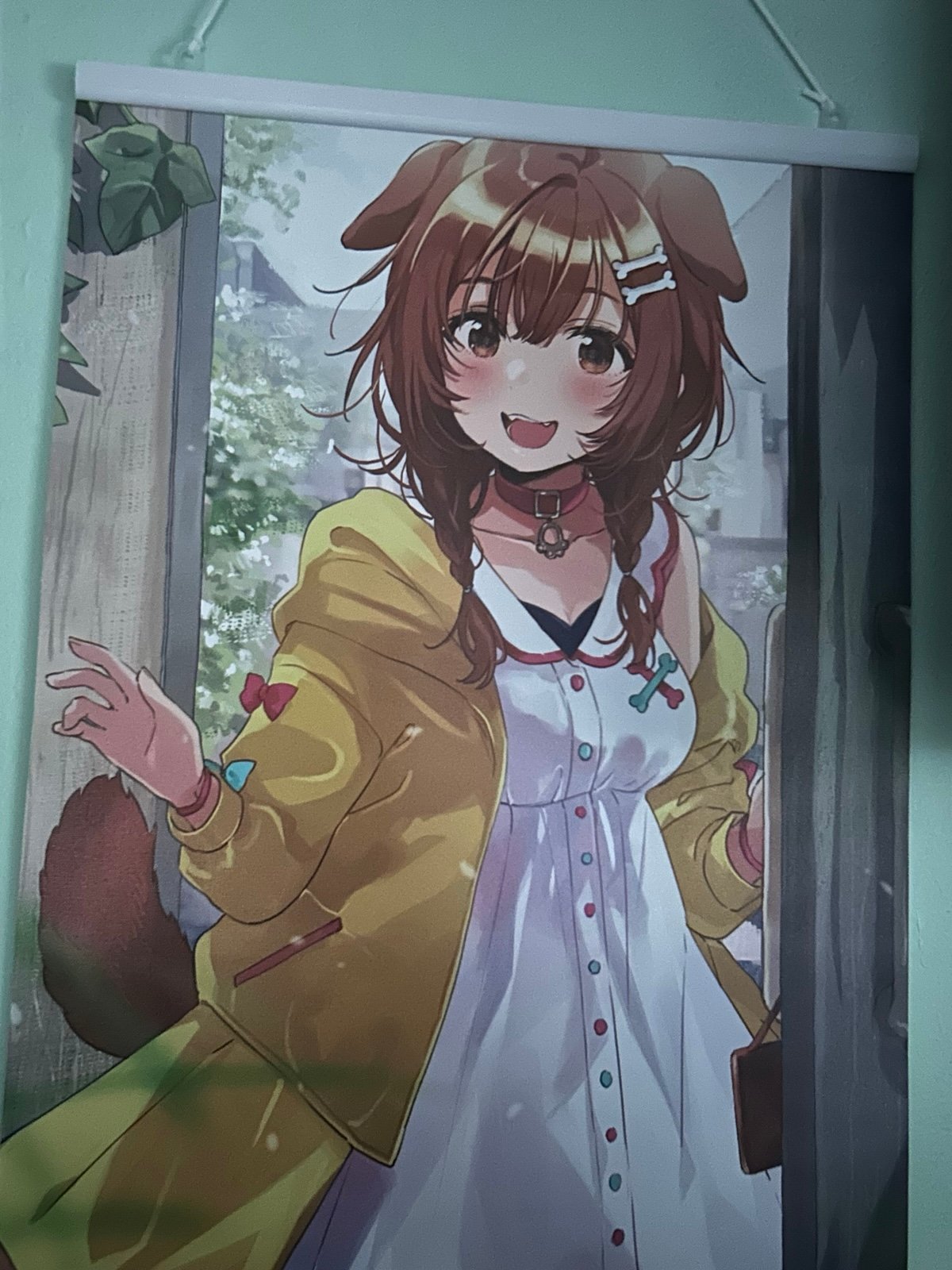 korone inugami official wall scroll