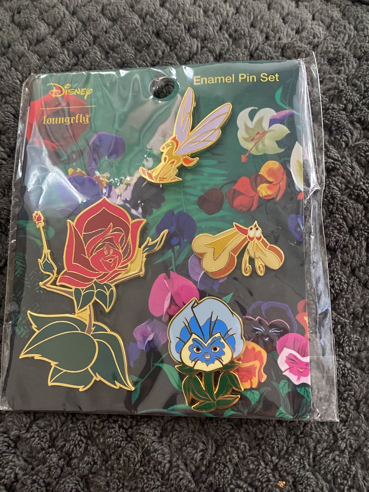 Disney Alice flower disney pins