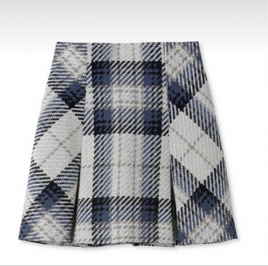 Roving Check Mini Skirt, SNIDEL