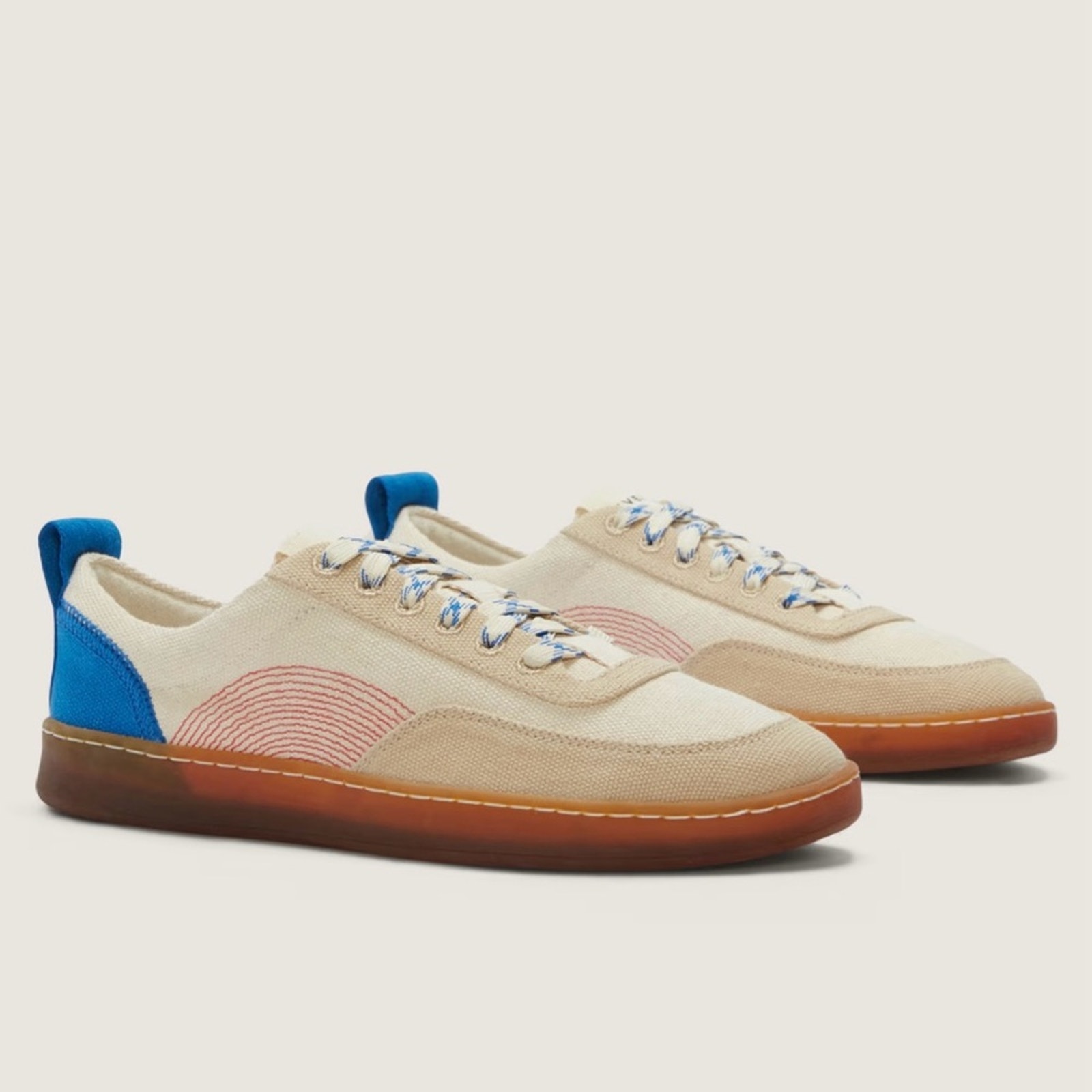 NEW Everlane The Tread-Bare Sneaker in Canvas / Lapis / Blue Red Women's 7 130