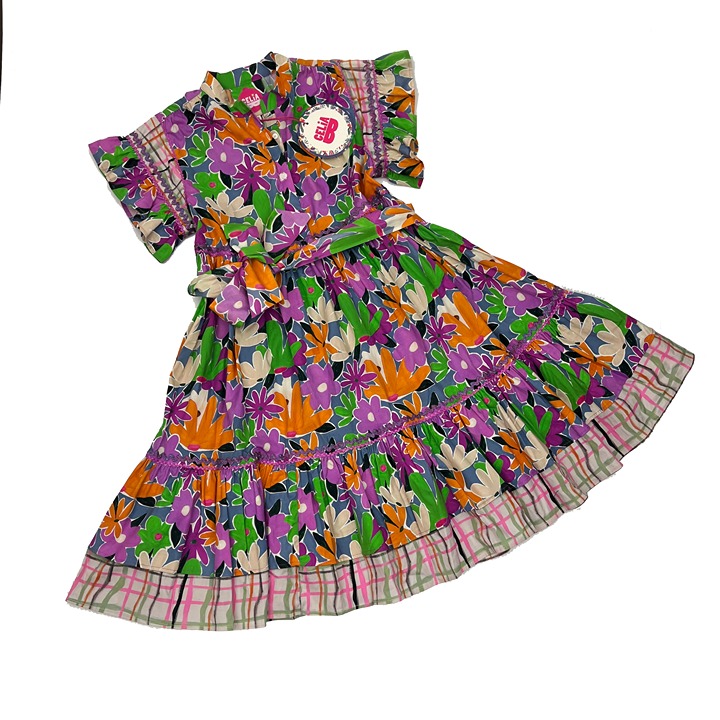 CELIA B Yvette Mini Flower Dress Flutter Sleeves Womens XS X-Small NWT New